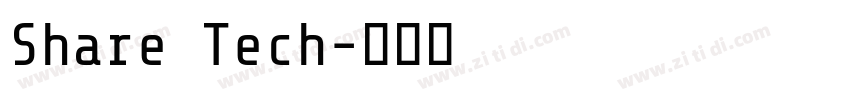 Share Tech字体转换